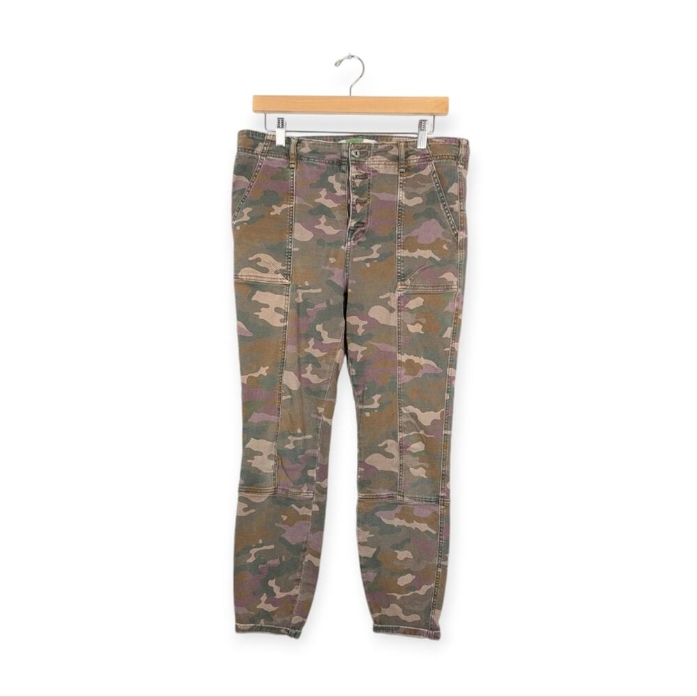 Anthropologie Jefferson Camo Slim Utility Pants Size 31